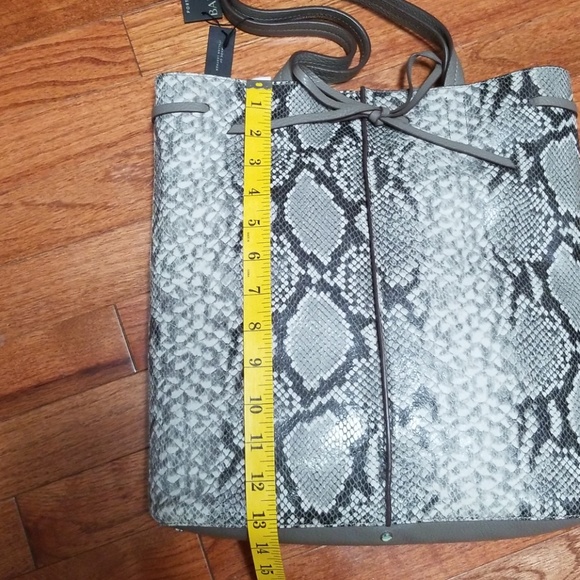 Banana Republic Snakeskin Design Leather Tote Bag - Picture 6 of 7